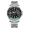 Silver with Green and Black
